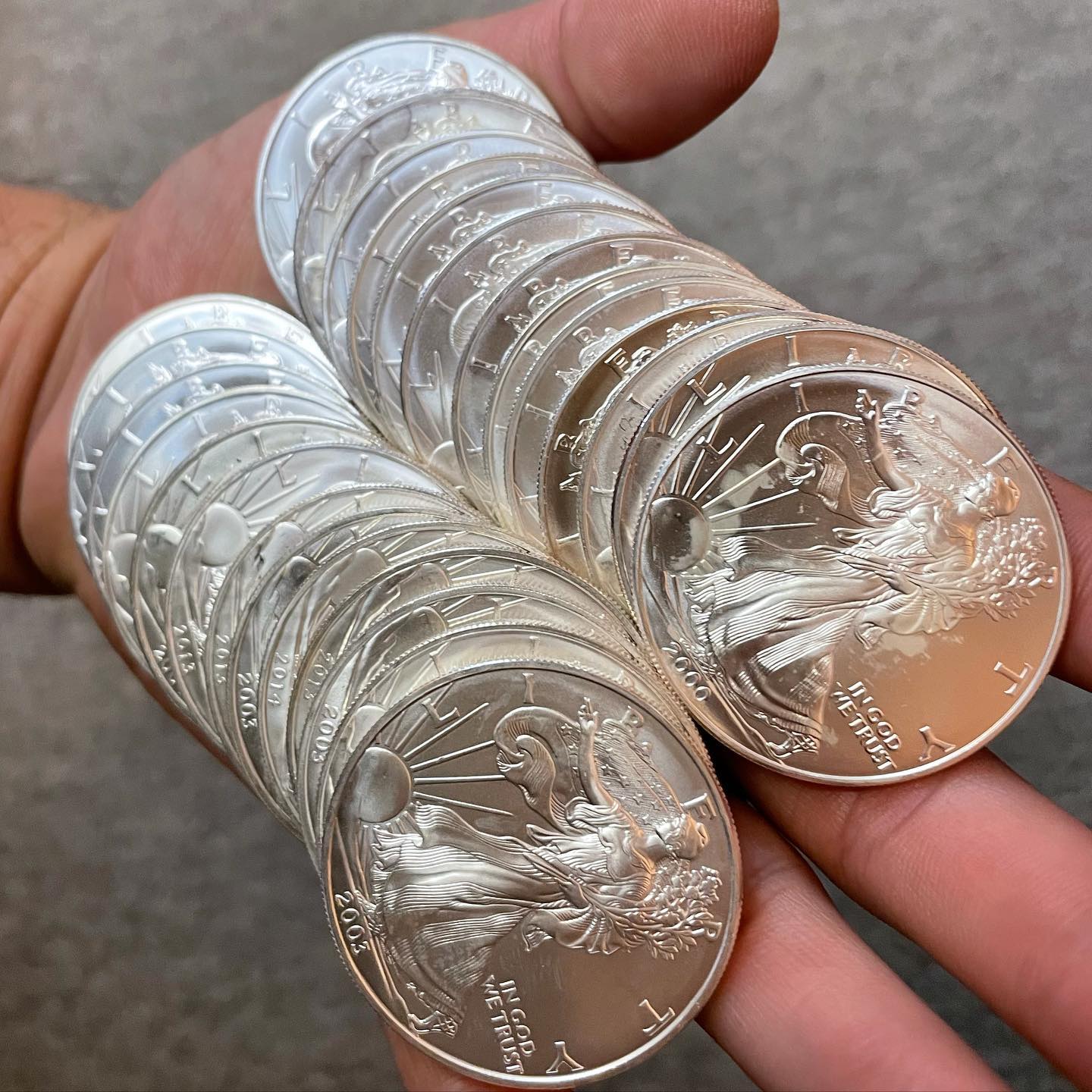 1986-2010 American Silver Eagle 25-pc Set