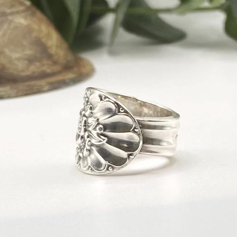 Spoon Ring, 1953 JUBILEE, Vintage Silverware Jewelry Ring
