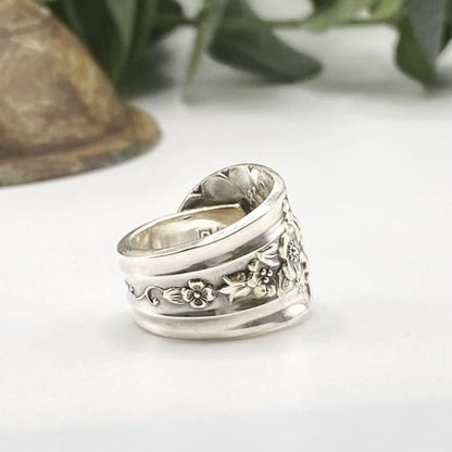 Spoon Ring, 1953 JUBILEE, Vintage Silverware Jewelry Ring