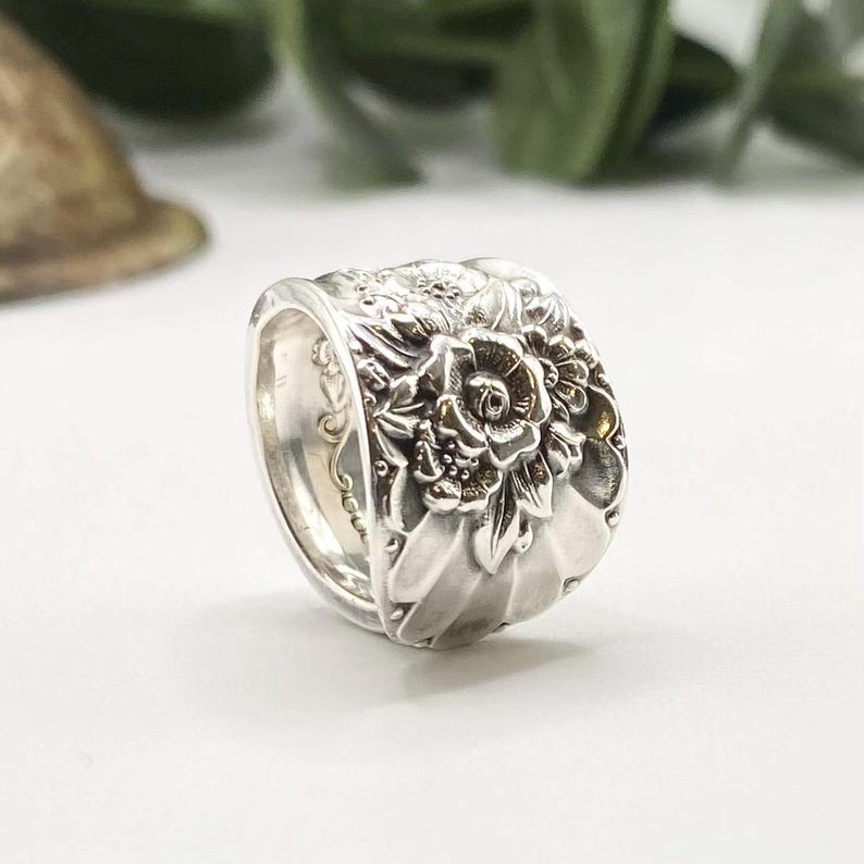 Spoon Ring, 1953 JUBILEE, Vintage Silverware Jewelry Ring
