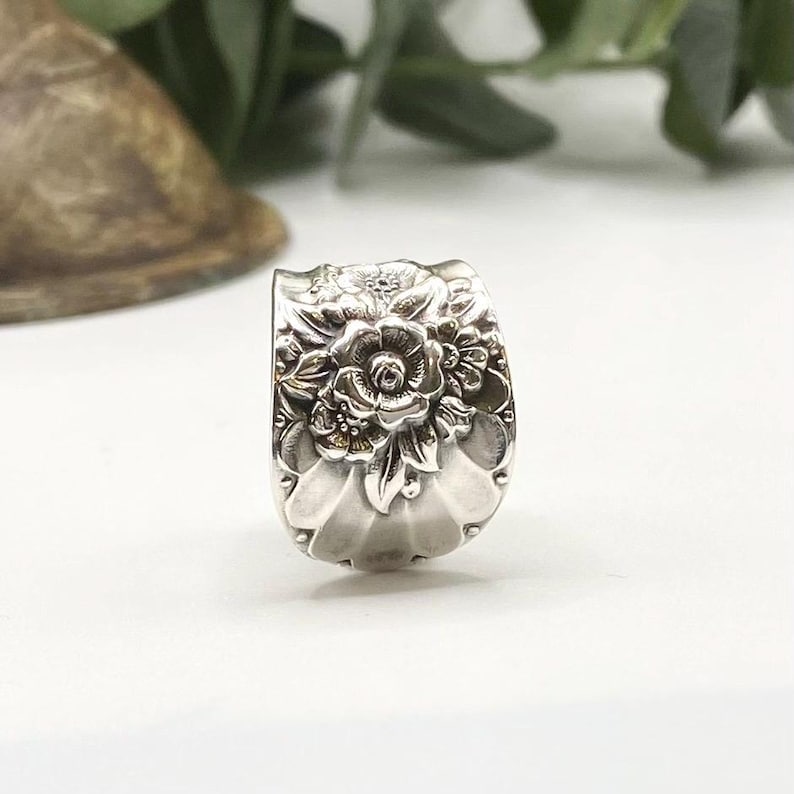 Spoon Ring, 1953 JUBILEE, Vintage Silverware Jewelry Ring