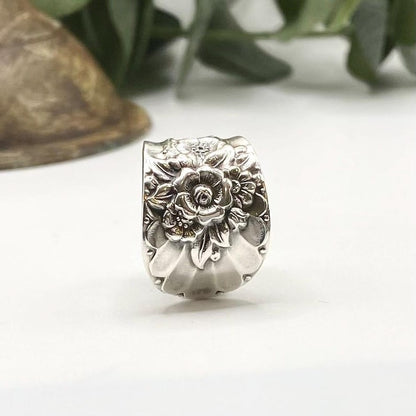 Spoon Ring, 1953 JUBILEE, Vintage Silverware Jewelry Ring