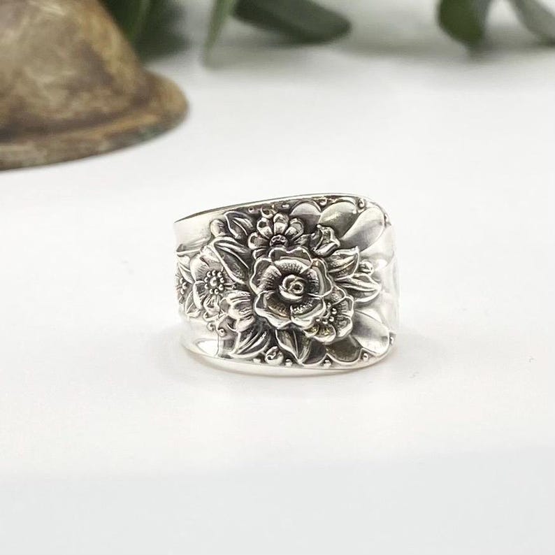 Spoon Ring, 1953 JUBILEE, Vintage Silverware Jewelry Ring