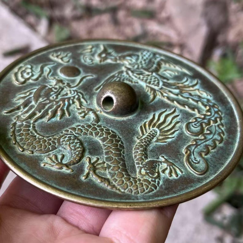 Dragon, Phoenix & Bagua Bronze Feng Shui Mirrors